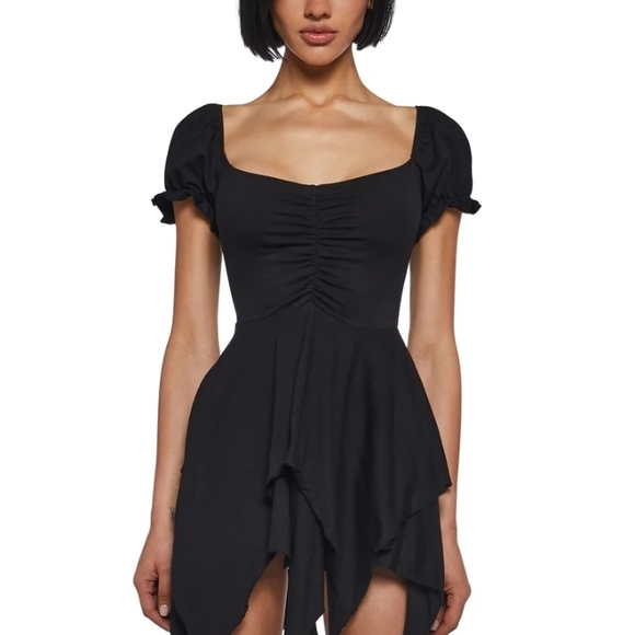 Current Mood Dresses & Skirts - Dolls Kill Chasin Rainbows Mini Dress by Current Mood, Black Small